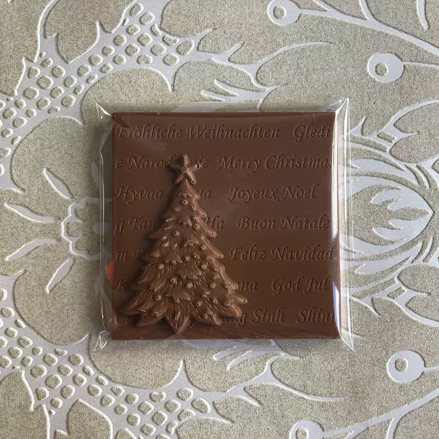 Dornauers Weihnachtstafel Vollmilch mit Tannenbaum-Motiv